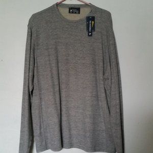 New Men’s Cremieux Long Sleeve Sweatshirt Gray Size XL
